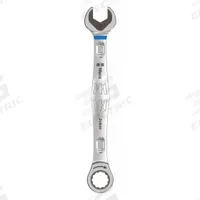 WERA Combination Wrench: Alloy Steel, Nickel Chrome, 19 mm Head Size, 9 5/8 in Overall Lg, Reversing (MPN 05073279001). Key specifications — attr309600: 19 mm; attr309611: Nickel Chrome; attr309610: Alloy Steel; attr309604: Yes; attr309612: No; attr309613: No; attr309615: No; attr324932: WERA.