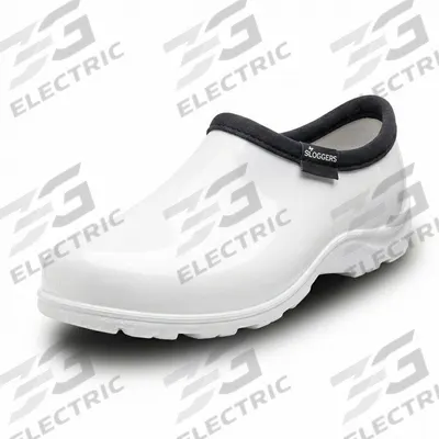SLOGGERS Loafer Shoe: B, 10 Size, White, Loafer Shoe - Loafer-Style Plain-Toe Shoes