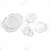 Petri Dish: 90 mm Dia, 15 mm Overall Ht, No Surface Treatment, Lid, Polystyrene, Sterile, Clear, Bag (MPN K1004-J-PK/500). Key specifications — Includes: Lid; Material: Polystyrene; Brand: UNITED SCIENTIFIC SUPPLIES INC; Surface Type: No Surface Treatment.