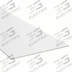 HDPE Sheet: 0.5 in Thick, 4 ft x 4 ft, Opaque, Off-White, 4,600 psi Tensile Strength, 1.94 ft-lb/in (MPN 3HMP3). Key specifications — Impact Strength: 1.94 ft-lb/in; Clarity: Opaque.