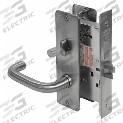 CORBIN Door Lockset: Privacy Lever Locksets, Chrome, ADA Compliant