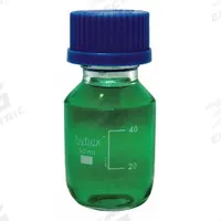 BENCHMARK SCIENTIFIC Media Bottle: 50 mL, Screw-On, GL45, 44.45 mm, Assorted, Safety Coated (MPN B3000-50). Key specifications — Closure Type: Screw-On; Mouth Size: Narrow; Screw Closure Size: GL45; Brand: BENCHMARK SCIENTIFIC; Body Color: Assorted.