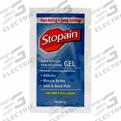 STOPAIN Topical Pain Gel: Menthol, 0.106 oz Size - Pain Reliever Gels