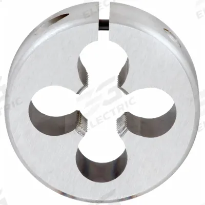 OSG Round Threading Die: M22x2.5 Metric, 50 mm OD, Adj, High Speed Steel (MPN 46263) - Adjustable Round Threading Dies
