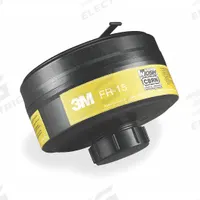3M Gas Mask Canister: CBRN, Olive Color, DIN, 3M FR-7800B Series/3M FR-M40B Series, FR-15-CBRN, 4 PK. Key specifications — NIOSH Rating: CBRN; Color Code: Olive; Respirator Connection Type: DIN; Compatible with Brand and Series: 3M FR-M40B Series; Manufacturer Part Number: FR-15-CBRN.
