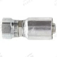 PARKER Hydraulic Crimp Fitting: Steel x Steel, Straight, -4 For Hose Dash Size, Female x Genderless (MPN 1JC43-4-4). Key specifications — Fitting Gender: Female x Genderless; Fitting Connection Type: ORS x Crimp; For Hose Dash Size: -4; Thread Size: 0.511"-27; Brand: PARKER.