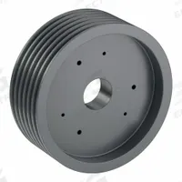 APPROVED VENDOR V-Belt Pulley: B124, 6 Groove, 12.75 in OD, Bushed Bore, SF, Quick Detachable (MPN 6B124SF). Key specifications — Pulley Industry Number: B124; Pitch Diameter: 12 in (4L, A); For Belt Section (broad, with similar types): 4L, A, or AX.