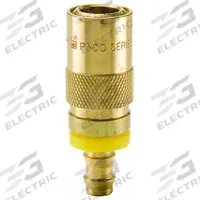 PARKER Hydraulic Quick Connect Hose Coupling: 1/2 in Coupling Size, Brass, 45.42 lpm Max. Flow Rate (MPN PC506-BP). Key specifications — Body Material: Brass; Thread Size: 9/16"-18; Brand: PARKER.