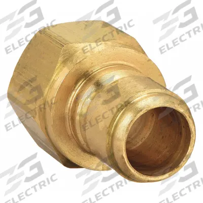 PARKER Hydraulic Quick Connect Hose Coupling: 3/8 in, Brass, 45.42 lpm Max. Flow Rate - ST Series Hydraulic Quick-Connect Coupling Plugs
