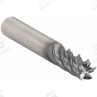 CLEVELAND Square End Mill: Carbide, TiAlN Coated, 5 Flute, 3/8" Mill Dia, 5/8" LOC, 2" OAL (MPN C80545)