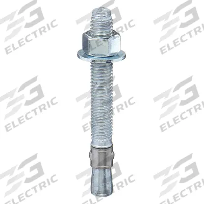 RED HEAD Wedge Anchor: 4 1/2 in Overall Lg, 1/2 in Dia, 1/2"-13 Thread Size, 3 in Thread Lg - Steel Wedge Anchors