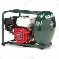 ROLAIR Portable Gas Air Compressor: 1 Stage, 5.5 hp Engine, Honda, 4.6 cfm @ 90 psi, 5 gal Air Tank (MPN MDL GD5000PV5H). Key specifications — attr50858: Honda; attr50864: Recoil; attr50844: ROLAIR.