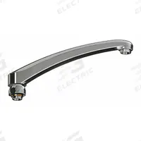 CHICAGO FAUCETS Spout: Spout, Arc, Swivel Spout, Brass, Polished Chrome, Laminar, 8 in Spout Reach (MPN L8LEOJKAB). Key specifications — Includes: Mounting Hardware; Product Type: Spout; Spout Style: Swivel; Body Material: Brass; Color/Finish: Polished Chrome; Brand: CHICAGO FAUCETS.