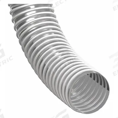 HI-TECH DURAVENT Industrial Ducting Hose: 4 in Hose Inside Dia., 25 ft Hose Lg, 12 psi - Polyethylene Duct Hoses for Dust