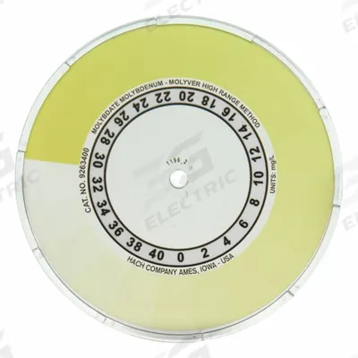 HACH Molybdate Molybdenum Color Disc: 9263400, Molybdenum, 1/4 in Overall Ht - Color Comparator Discs & Boxes