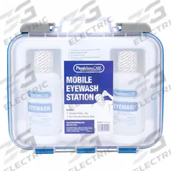 FIRST AID ONLY Eye Wash Station: 2 No. of Bottles Included, 16 oz Size, Clear (MPN 91552). Key specifications — For Use With: Eyewash; Housing Material: Plastic; Includes: (2) 16 oz Eyewash Bottles; Media Type: Opthalmic Solution; Contents: Media Included; Housing Style: Closed; Brand: FIRST AID ONLY.