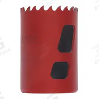 MORSE Hole Saw: 1 3/8 in Saw Dia., 5/6 Teeth per Inch, 1 7/8 in Max. Cutting Dp, 5/8"-18 Thread Size (MPN MHS22). Key specifications — attr1098070: 5/6; attr1098087: MORSE; attr1098073: 5/8"-18.