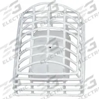 SAFETY TECHNOLOGY INTERNATIONAL Motion Detector Guard: Steel, 7 in Overall Dp, 5 3/4 in Overall Lg (MPN STI-9621). Key specifications — Manufacturer Part Number: STI-9621; Brand: SAFETY TECHNOLOGY INTERNATIONAL; Color: White; For Location: Indoor; For Use With: Motion Detectors; Includes: Mounting Hardware; Mounting Location: Wall Mount; Mounting Style: Surface Mount.