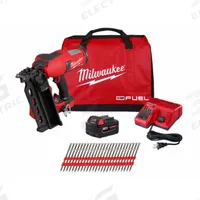 MILWAUKEE Nail Gun Kit: Framing, Combo, (1) 5.0 Ah, Plastic, Strip Collation, 21°, M18 FUEL™, Li-Ion (MPN 2844-21, MDP8D-2000). Key specifications — attr1171067: 21°; attr1171093: Framing; attr1171072: Combination.
