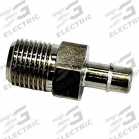 MEM-CO Mini Barb Fitting: 1/8 in Pipe x 1/2 in ID Size, MNPT x Tube, Brass, 1 9/16 in Overall Lg (MPN 1/8B10-NP). Key specifications — Brand: MEM-CO.