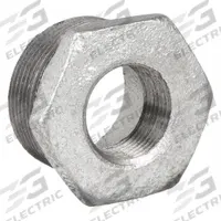 APPROVED VENDOR Metal Pipe Straight: Straight, 1 1/4 in x 1 in, Malleable Iron (MPN 5P888)
