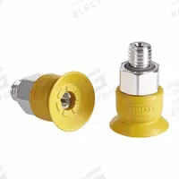 SCHMALZ Vacuum Pad Assembly: M5, 13.2 mm Pad Dia, NBR-ESD, 55 A, Yellow, 13.6 mm Pad Ht (MPN 10.01.01.14160). Key specifications — attr1019168: 55 A; attr1019165: 10.01.01.14160; attr1019167: SCHMALZ; attr1019180: Yellow.