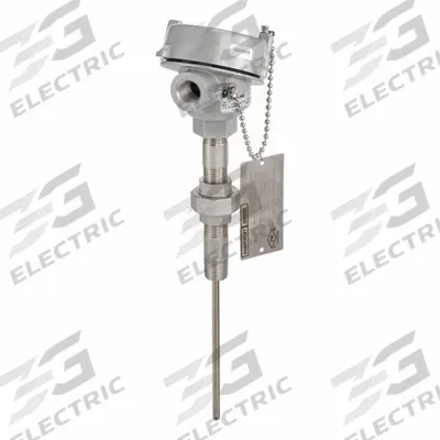 ASHCROFT Probe: -328°F to 1,112°F /-200°C to 600°C, ±0.15°C - Threaded RTDs with Terminal Block
