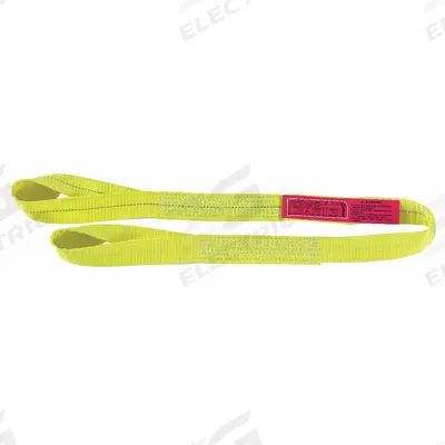 LIFT-ALL Web Sling: Type 4, Polyester, 1 Plies, 7 ft Sling Lg - Standard Polyester Twisted-Eye Web Slings