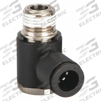 LEGRIS Push-Fit Adapter Fitting: 1/4 in OD x 1/8 in Pipe Size, Push-to-Connect x NPT - Nylon & Nickel-Plated Brass Tube Fittings