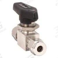PARKER Manual Two-Way Ball Valve: 3/8 in, 316 Stainless Steel, Straight, Compression x Compression (MPN 6A-MB6LPFA-SSP). Key specifications — Brand: PARKER; Handle: Lever.