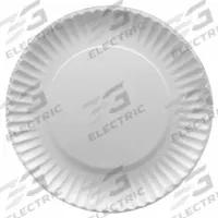 APPROVED VENDOR Disposable Paper Plate: White, Light-Wt, 9 in Disposable Plate Size, 1,200 PK (MPN E30300). Key specifications — attr553080: Round; attr553063: Uncoated/Unlined; attr553071: Paper; attr553072: Yes; attr553076: Patternless; attr553078: Luncheon Plate; attr553062: APPROVED VENDOR.
