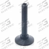 JW WINCO Male-End Leveling Mount: Swiveling Stud, M10 Thread Size, 40 mm, 3.5 kN Capacity (MPN 638-40-M10-74-ST). Key specifications — Base Shape: Round; Load Capacity: 3.5 kN; Thrust Pad Material: Polyacetal; Includes: Plastic Thrust Pad.