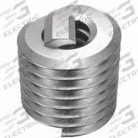 HELI-COIL Helical Insert: Tanged Tang Style, Free-Running, M2.5-0.45 Thread Size, Plain, 100 PK (MPN A1084-2.5CN038). Key specifications — attr798694: 18-8; attr798710: Right Hand; attr798707: M2.5-0.45; attr798676: Metal; attr798705: Metric; attr798675: HELI-COIL; attr798681: 2.55mm; attr798708: 200,000 to 250,000 psi.