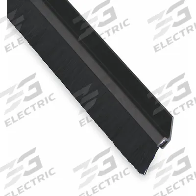 PEMKO Door Weatherstripping: Brush Insert, 3 ft Lg, 5/16 in Wd - Metal Leaf Weatherstripping