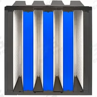 GRAINGER V-Bank Air Filter: 24 in x 24 in x 12 in, Fiberglass, Single Header, 4 Vs, Downstream Face (MPN 33E931). Key specifications — attr1286015: GRAINGER; attr1286018: Plastic; attr1286019: Fiberglass; attr1286016: Insecticide Dust.