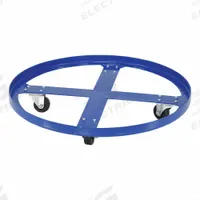 APPROVED VENDOR Drum Dolly: 900 lb Load Capacity, For 55 gal Container Capacity, Round, (4) Swivel (MPN DRUM-SP-28-9-H). Key specifications — Caster/Wheel Configuration: (4) Swivel; For Container Capacity: 55 gal; Deck Shape: Round; Brand: APPROVED VENDOR.