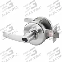CORBIN Door Lockset: Office Lever Locksets, Chrome, ADA Compliant, LFIC (MPN CLX3351 AZD 626 CL6). Key specifications — attr1024149: Not Ligature-Resistant; attr1011488: CORBIN; attr1024446: F109; attr1011524: No Message; attr1011506: Armstrong Lever; attr1011485: Yes; attr1059461: Satin Chromium-Plated.