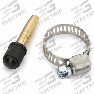 CHERNE Inflator with Clamp (Male End): Brass, 2.75 in Overall Lg - Blocking Plug Replacement Parts & Accessories