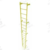 TRI-ARC Ladder,Steel,Standard Fixed,18-Rung: 18 ft Overall Ht, 25 in Overall Wd, Steel, 18 Rungs (MPN WLFS0118-Y). Key specifications — Brand: TRI-ARC; Number of Sections: 1.
