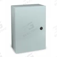 WIEGMANN Enclosure: Steel, 20 in x 20 in x 6 in, NEMA 12/13/3R/4, Solid Cover, Hinged (MPN N412202006C). Key specifications — Closure Method: 1/4-Turn Latch; Brand: WIEGMANN; Knockouts: Not Included.