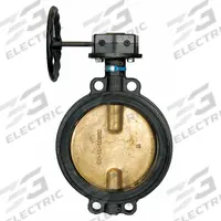 MILWAUKEE VALVE Butterfly Valve: 6 in Pipe Size, Concentric, 250 psi Max. Pressure (CWP), Wafer, FKM (MPN HW334V). Key specifications — Brand: MILWAUKEE VALVE; Handle Type: Gear Operated Handwheel; Disc Material: CF8M Stainless Steel.