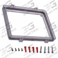 SAFETY TECHNOLOGY INTERNATIONAL E Style Frame Kit: Polycarbonate, KIT-06297E. Key specifications — Manufacturer Part Number: KIT-06297E; Brand: SAFETY TECHNOLOGY INTERNATIONAL; Color: Clear; Material: Polycarbonate; Product Type: E Spacer Kit; Compatible Manufacturer Model Number: STI-1210E; Features: Open Back Box Spacer for Flush Mount.