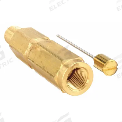 WEKSLER Pressure Gauge Snubber: Brass, Piston, Brass NPT, 3,000 psi Max. Pressure - Piston-Type Snubbers for Air, Water & Steam