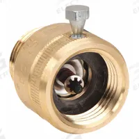 WATTS Vacuum Breaker: Female GHT x Male GHT, For Water Media, 33°F – 180°F, Brass, Back-Siphonage (MPN 3/4 LF8BI). Key specifications — Connection Gender - Side 1: Female; Connection Gender - Side 2: Male; Connection Type - Side 1: GHT; Connection Type - Side 2: GHT; Includes Atmospheric Vent: No Atmospheric Vent; Seat Material: Brass; Includes Freeze Protection: Freeze Protection Included; Security Mechanism: Break-Away Set Screw.