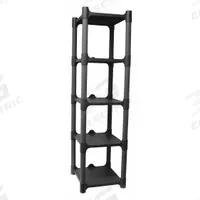 APPROVED VENDOR Plastic Shelving: 13 in x 15 in, 48 in Overall Ht, 5 Shelves, Corrosion-Resistant (MPN 190165). Key specifications — attr37427: Corrosion-Resistant; attr37423: Press-Fit; attr37431: Polypropylene; attr37432: Polypropylene; attr33754: APPROVED VENDOR.