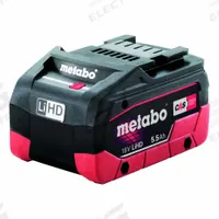 METABO Battery Pack: LiHD, 5.5 Ah, Battery Included, Tabbed, 18V DC (MPN 625368000). Key specifications — attr1278107: Not Oil-Resistant.