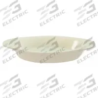 CRESTWARE Rarebit: 15 oz Capacity, 1 5/8 in Overall Dp, 5 3/4 in Overall Wd, 11 in Overall Lg (MPN CM94). Key specifications — Material: Ceramic; Brand: CRESTWARE; Color: Bone White.