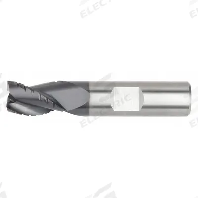 WIDIA HANITA Roughing End Mill: Carbide, AlTiN Coated, 3 Flute, 1" Mill Dia, 2" LOC - Corner-Radius Carbide Roughing End Mills for Steel & Cast Iron