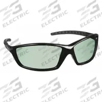 BOLLE SAFETY Safety Glasses: Clear Lens, Full-Frame, Polarized/Scratch-Resistant, Black Frame (MPN 40065). Key specifications — Brand: BOLLE SAFETY; Frame Color: Black; Lens Color: Clear; Lens Properties: Scratch-Resistant / Polarized.
