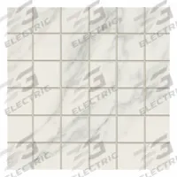 CROSSVILLE Floor Tiles: 12 in Lg, 12 in Wd, Statuario, Mosaic, Unpolished, Statuario, Rounded (MPN WBS01.10202MOS). Key specifications — attr1245542: Statuario; attr1245547: Unpolished; attr1295652: Mosaic; attr1245541: CROSSVILLE.